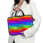 Rainbow Palm Tree Pattern Print Laptop Sleeve With Handle