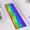 Rainbow Palm Tree Pattern Print Long Kitchen Mat