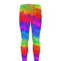 Rainbow Palm Tree Pattern Print Men's Leggings