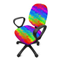 Rainbow Palm Tree Pattern Print Office Chair Cover