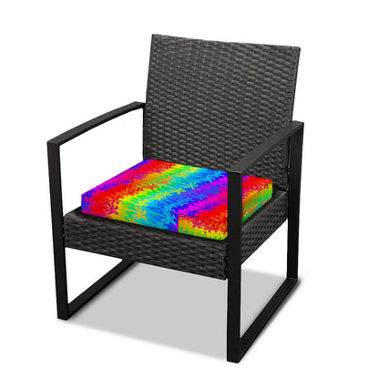 Rainbow Palm Tree Pattern Print Outdoor Seat Cushion Cover