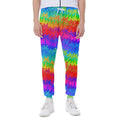 Rainbow Palm Tree Pattern Print Joggers