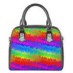 Rainbow Palm Tree Pattern Print Shoulder Handbag
