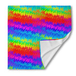 Rainbow Palm Tree Pattern Print Silk Bandana