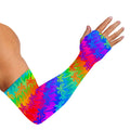 Rainbow Palm Tree Pattern Print Sun Protection Arm Sleeves