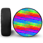 Rainbow Palm Tree Pattern Print Tire Cover