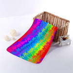 Rainbow Palm Tree Pattern Print Towel