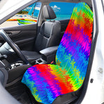Rainbow Palm Tree Pattern Print Waterproof Car Seat Cover