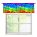 Rainbow Palm Tree Pattern Print Window Valance