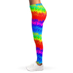 Rainbow Palm Tree Pattern Print Women's Leggings