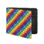Rainbow Patchwork Pattern Print Bifold Wallet