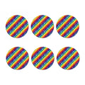 Rainbow Patchwork Pattern Print Coaster Set