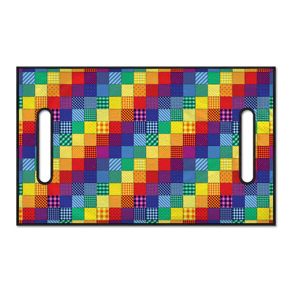 Rainbow Patchwork Pattern Print Golf Cart Seat Cover