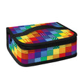 Rainbow Patchwork Pattern Print Small Lunch Bag