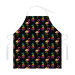 Rainbow Pineapple And Flamingo Print Adjustable Apron