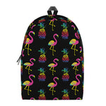 Rainbow Pineapple And Flamingo Print Backpack
