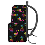 Rainbow Pineapple And Flamingo Print Backpack