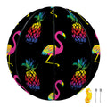 Rainbow Pineapple And Flamingo Print Basketball