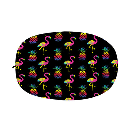 Rainbow Pineapple And Flamingo Print Car Side Mirror Covers