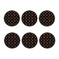 Rainbow Pineapple And Flamingo Print Coaster Set