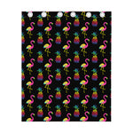 Rainbow Pineapple And Flamingo Print Curtain