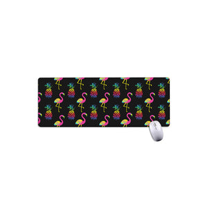 Rainbow Pineapple And Flamingo Print Extended Mouse Pad