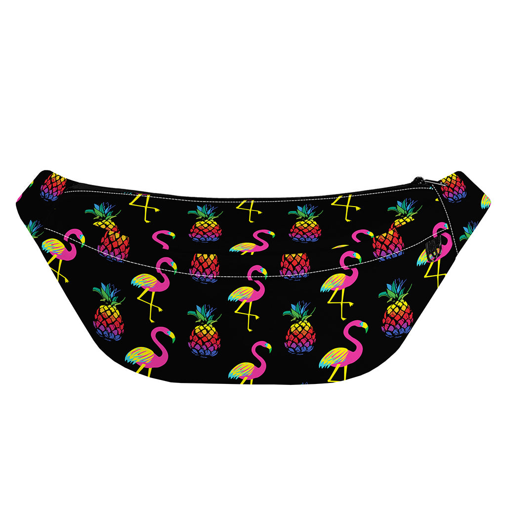 Rainbow Pineapple And Flamingo Print Fanny Pack