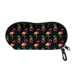 Rainbow Pineapple And Flamingo Print Glasses Case