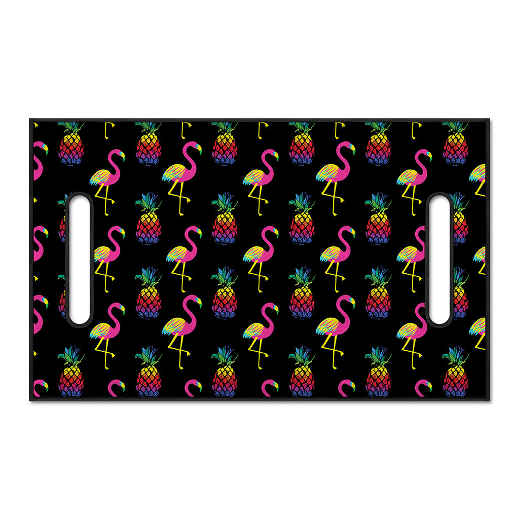 Rainbow Pineapple And Flamingo Print Golf Cart Seat Cover