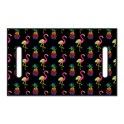 Rainbow Pineapple And Flamingo Print Golf Cart Seat Cover