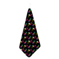 Rainbow Pineapple And Flamingo Print Hand Towel