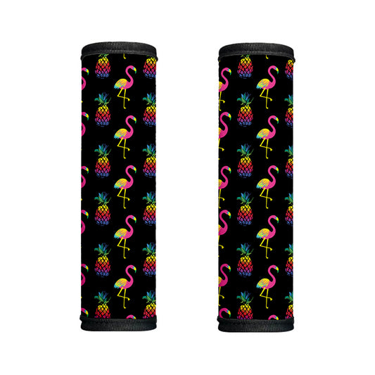 Rainbow Pineapple And Flamingo Print Handle Covers
