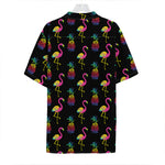 Rainbow Pineapple And Flamingo Print Hawaiian Shirt