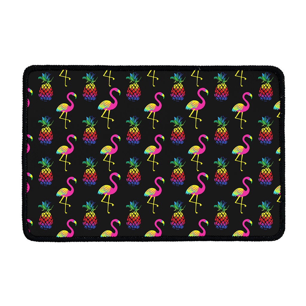 Rainbow Pineapple And Flamingo Print Kitchen Mat