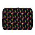 Rainbow Pineapple And Flamingo Print Laptop Sleeve