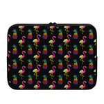 Rainbow Pineapple And Flamingo Print Laptop Sleeve