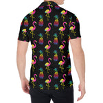 Rainbow Pineapple And Flamingo Print Men's Shirt