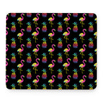 Rainbow Pineapple And Flamingo Print Mouse Pad