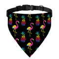 Rainbow Pineapple And Flamingo Print Over The Collar Dog Bandana