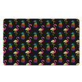 Rainbow Pineapple And Flamingo Print Polyester Doormat