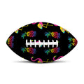 Rainbow Pineapple And Flamingo Print Rugby Ball