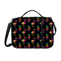 Rainbow Pineapple And Flamingo Print Shoulder Strap Bible Bag
