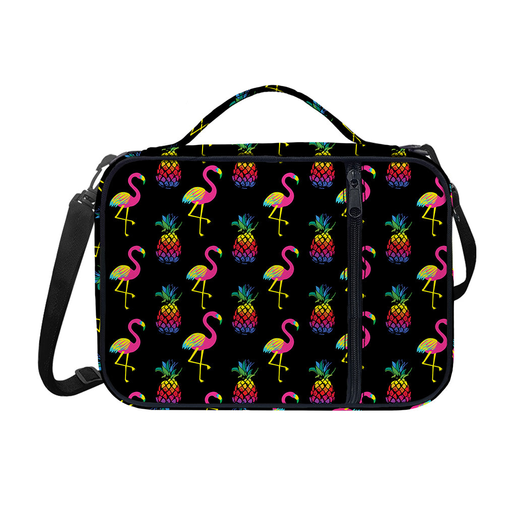 Rainbow Pineapple And Flamingo Print Shoulder Strap Bible Bag