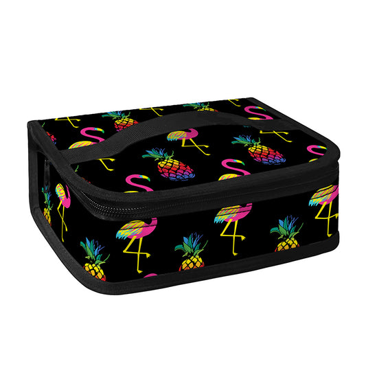 Rainbow Pineapple And Flamingo Print Small Lunch Bag