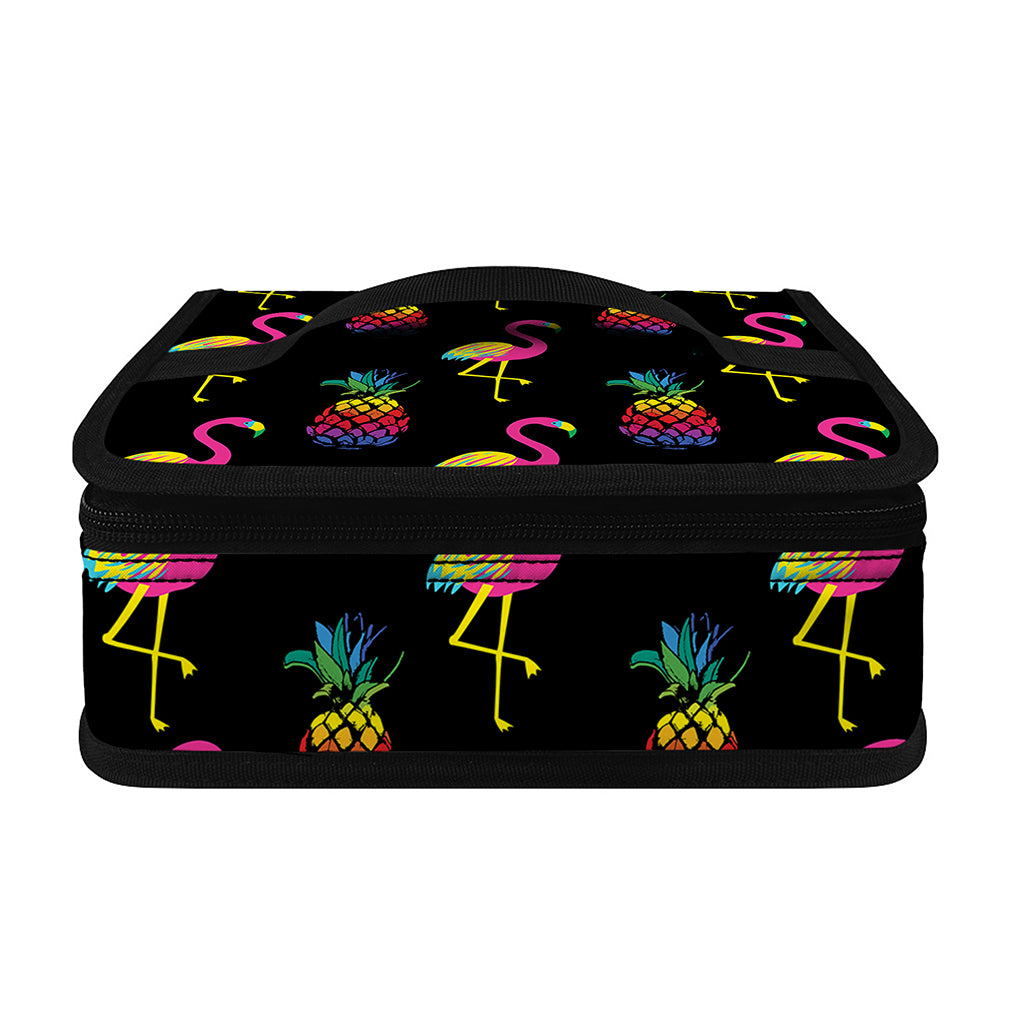 Rainbow Pineapple And Flamingo Print Small Lunch Bag