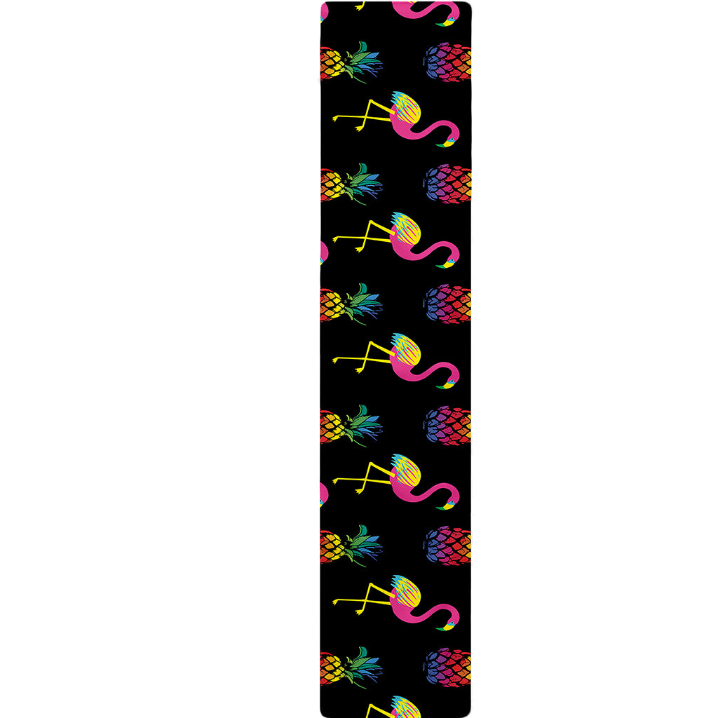 Rainbow Pineapple And Flamingo Print Table Runner