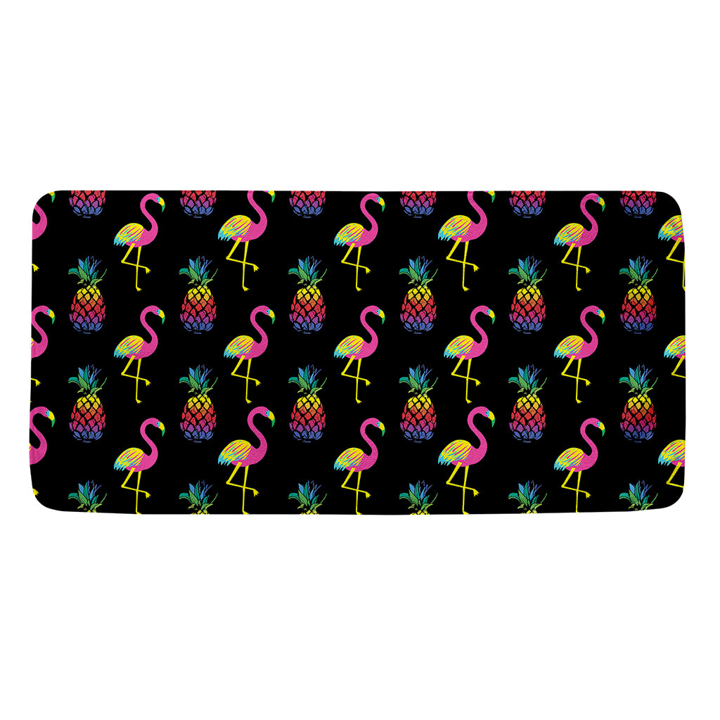 Rainbow Pineapple And Flamingo Print Towel