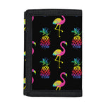 Rainbow Pineapple And Flamingo Print Trifold Wallet
