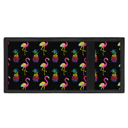 Rainbow Pineapple And Flamingo Print Trifold Wallet