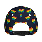 Rainbow Pixel 8-Bit LGBT Pride Heart Baseball Cap